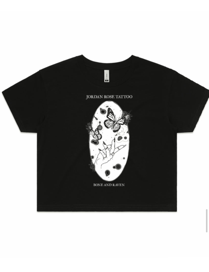 Butterflies Cropped Tee