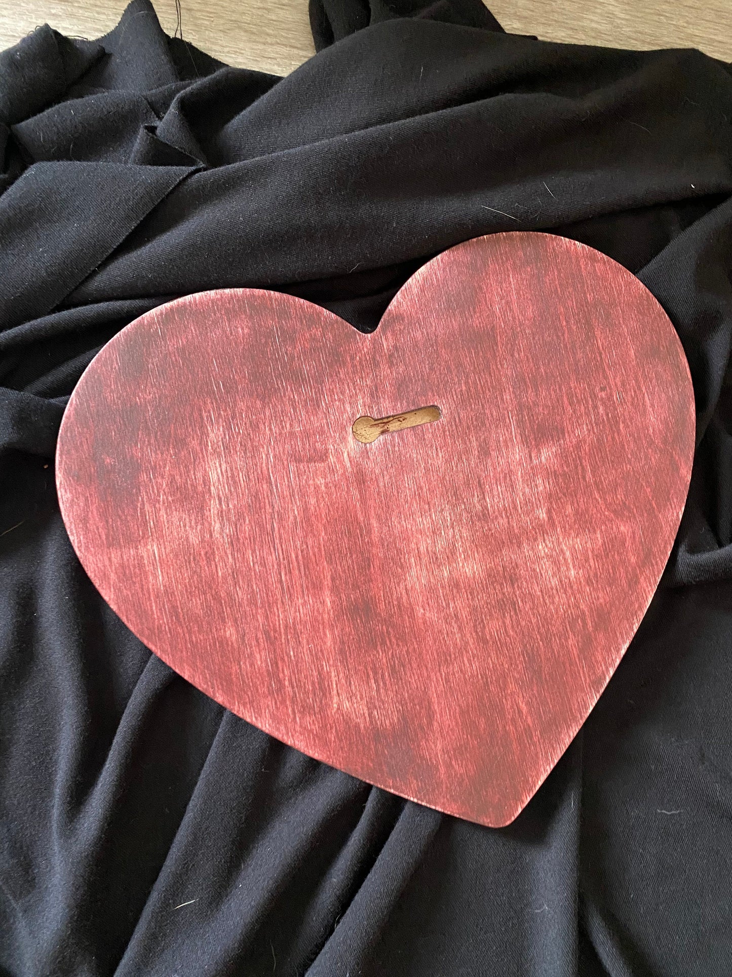 Ouija Wood Burned Heart Piece