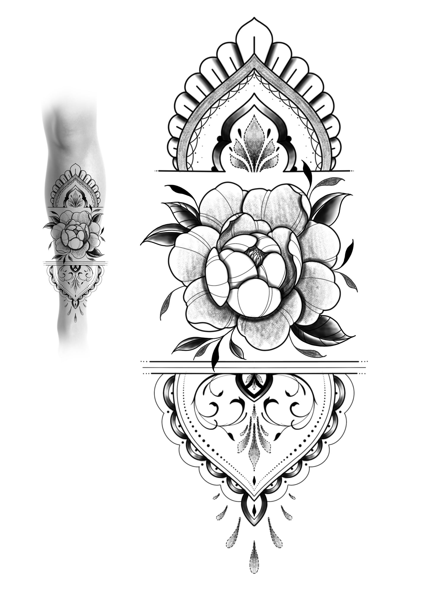 Peony Ornament