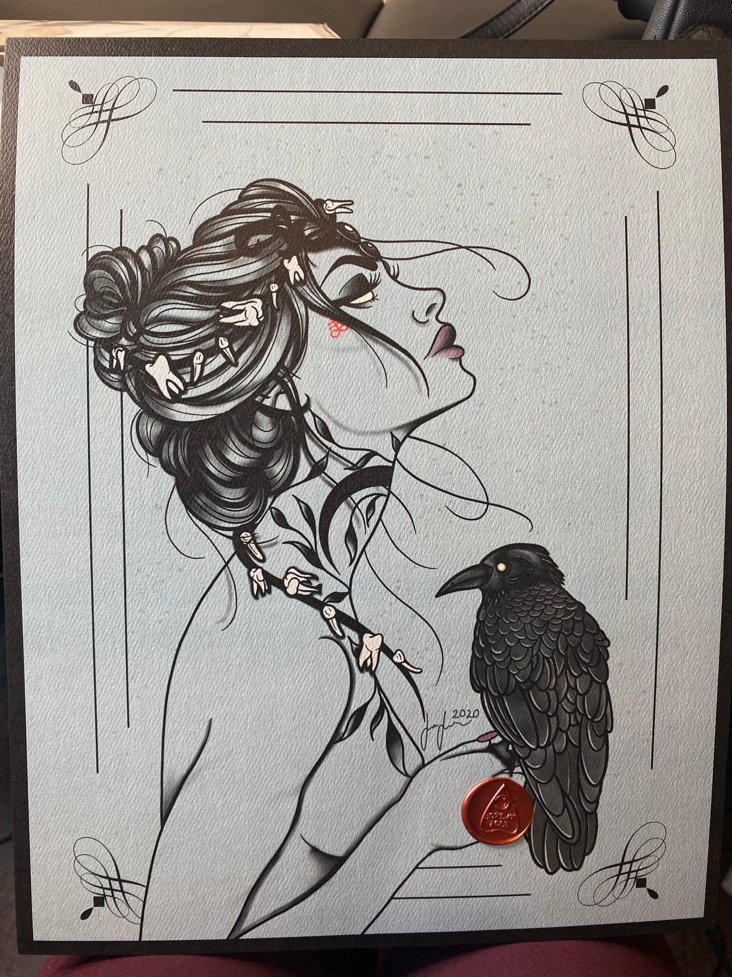 Bird Lady Print 11x14